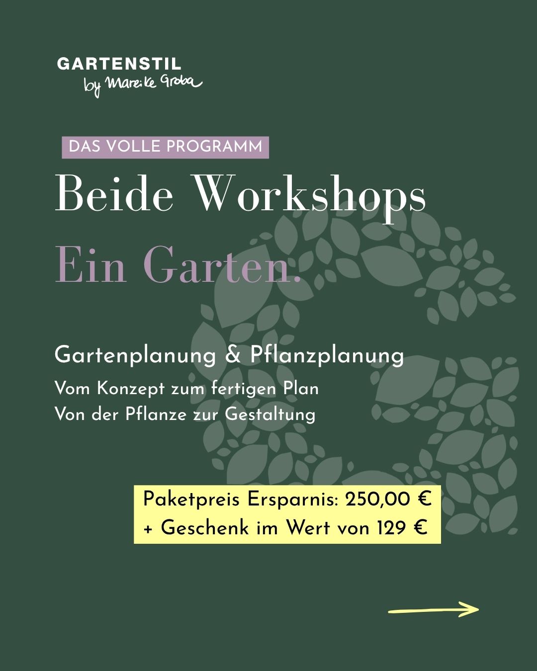 Garten- und Pflanzplanungsworkshop im Paket