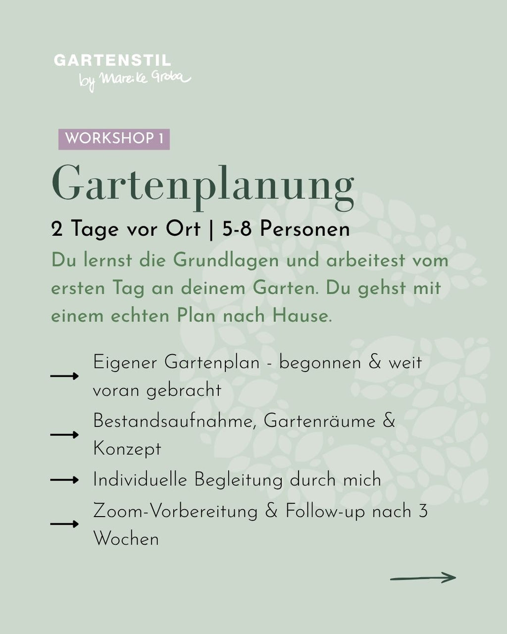 Gartenplanungsworkshop Planen & Blühen