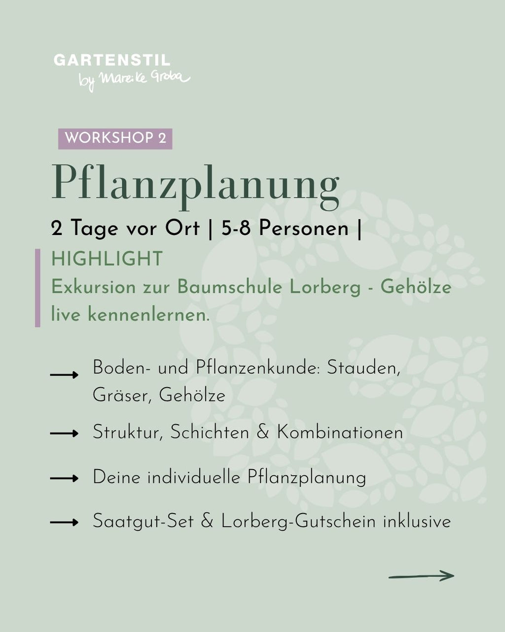 Pflanzplanungsworkshop Planen & Blühen