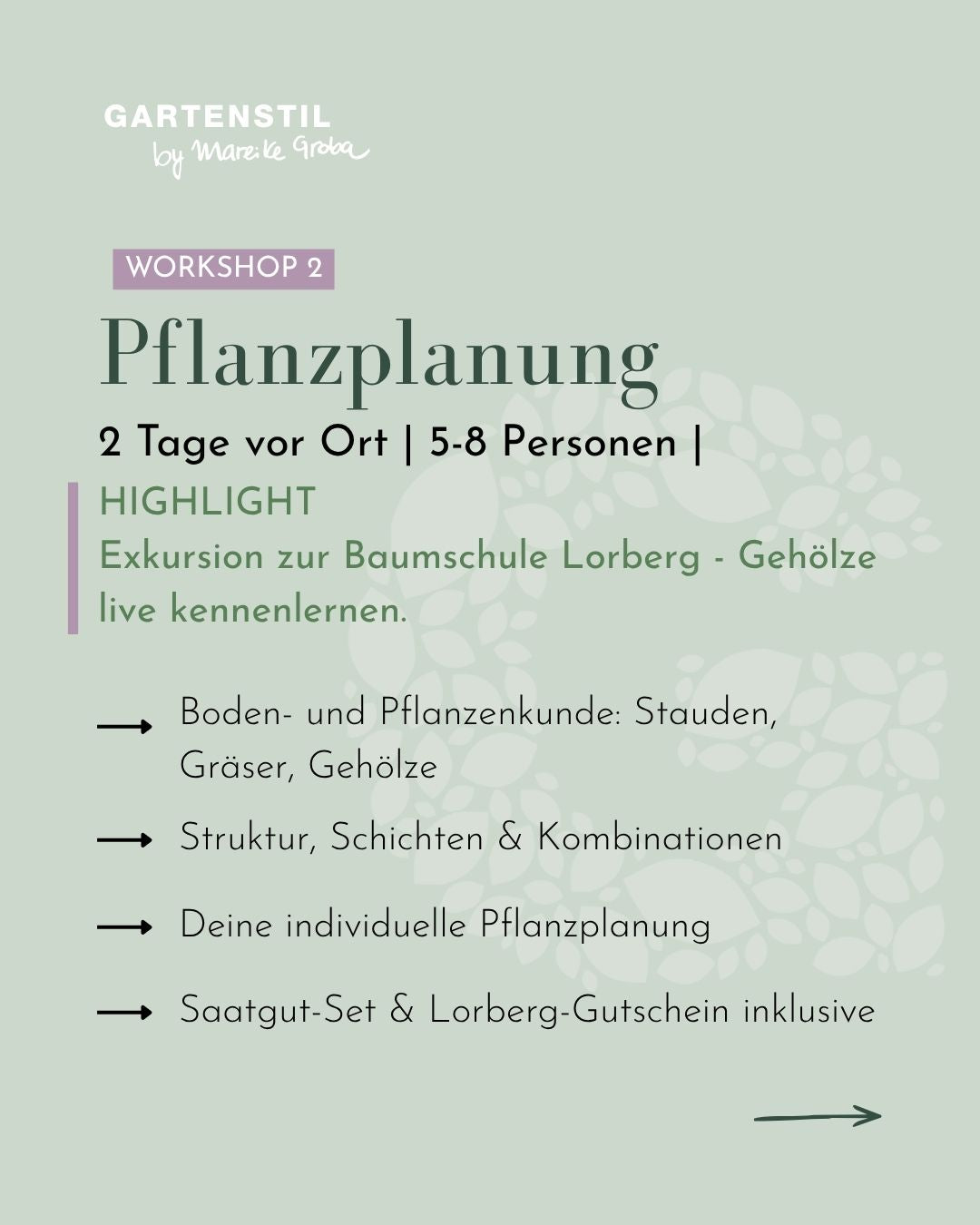 Pflanzplanungsworkshop Planen & Blühen