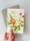 Grußkarte von flores collecti