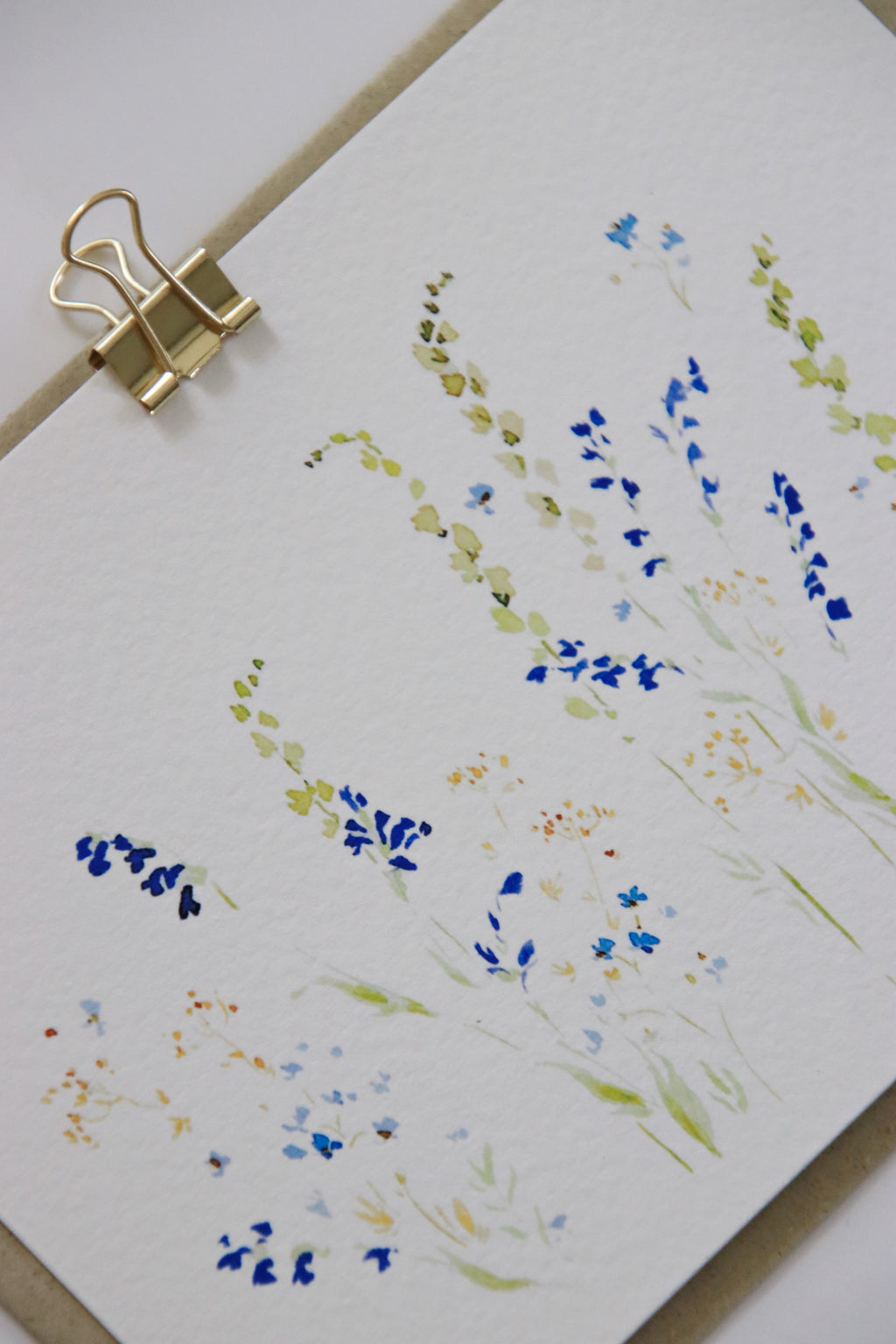 Karte soft meadow von flores collecti