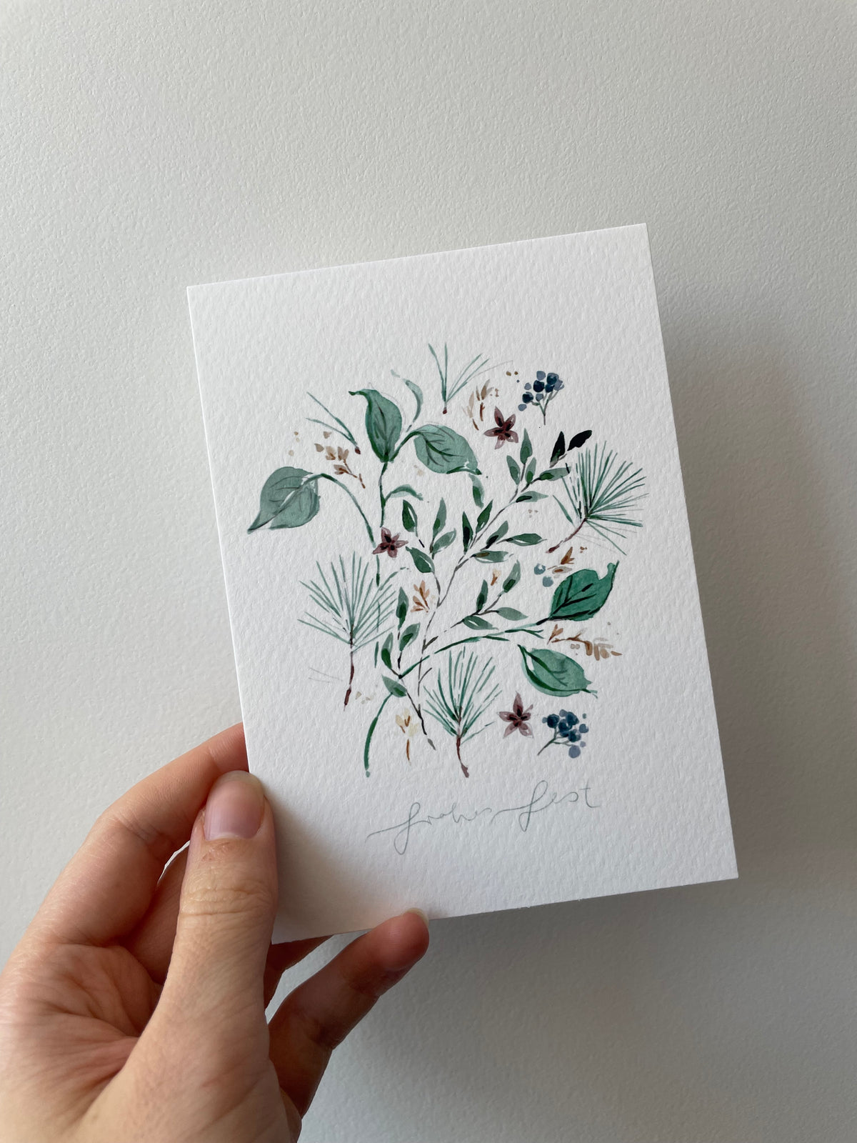 Grußkarte von flores collecti