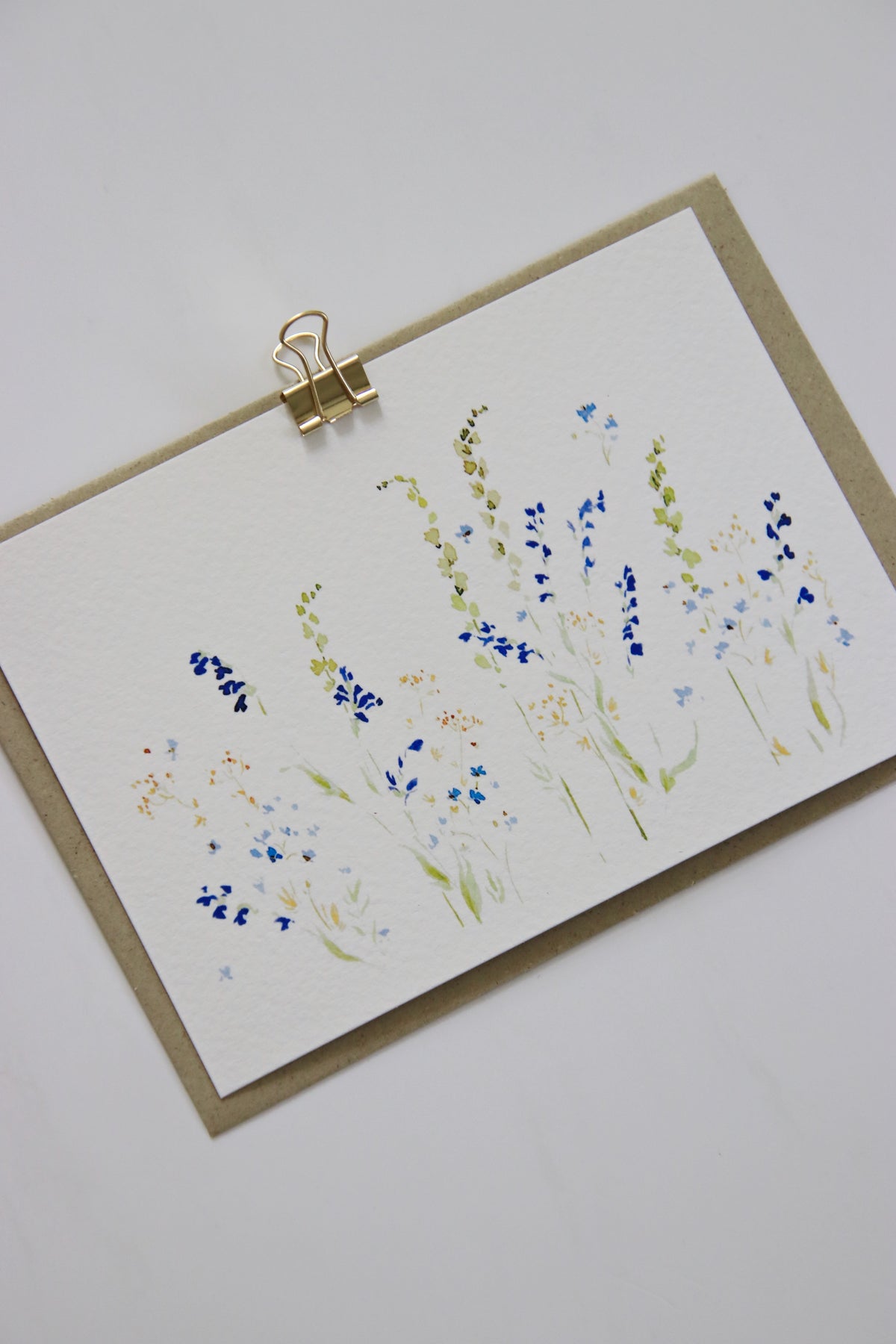 Karte soft meadow von flores collecti