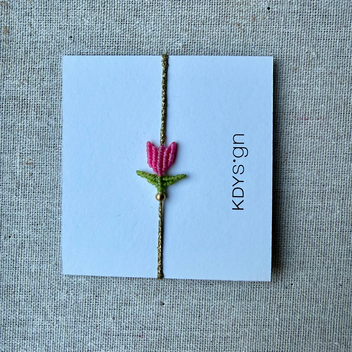 Handgeknüpfte Mini-Tulpen Bändli von kdysgn