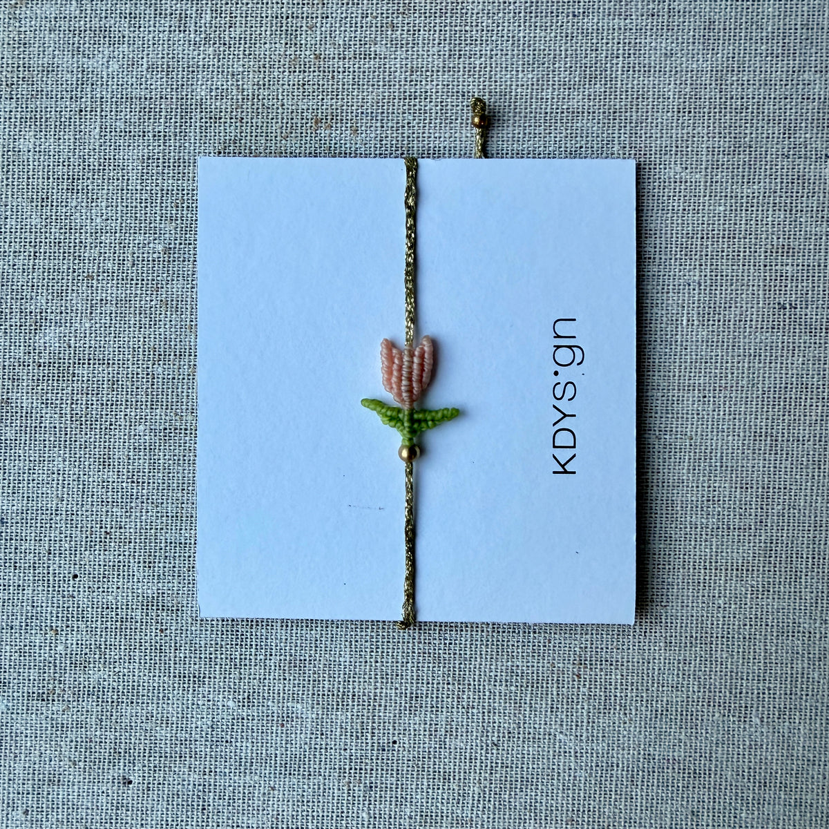 Handgeknüpfte Mini-Tulpen Bändli von kdysgn